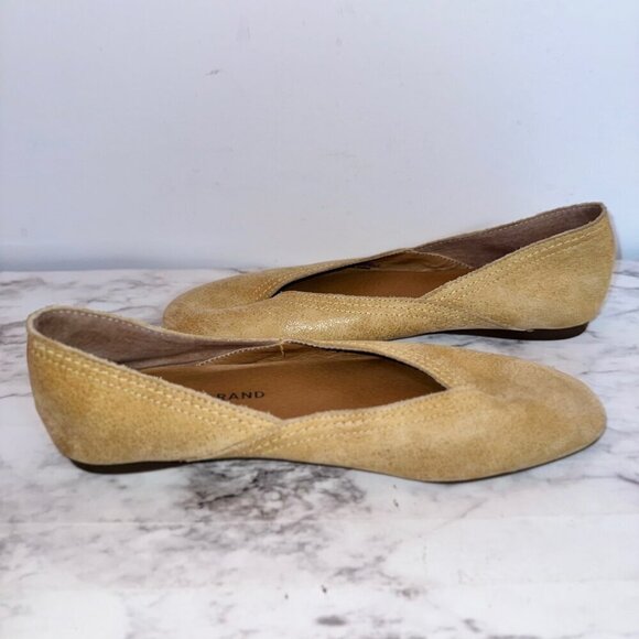 Lucky Brand Women's Tan Leather Upper Alba Flats size US 7M - Picture 2 of 8